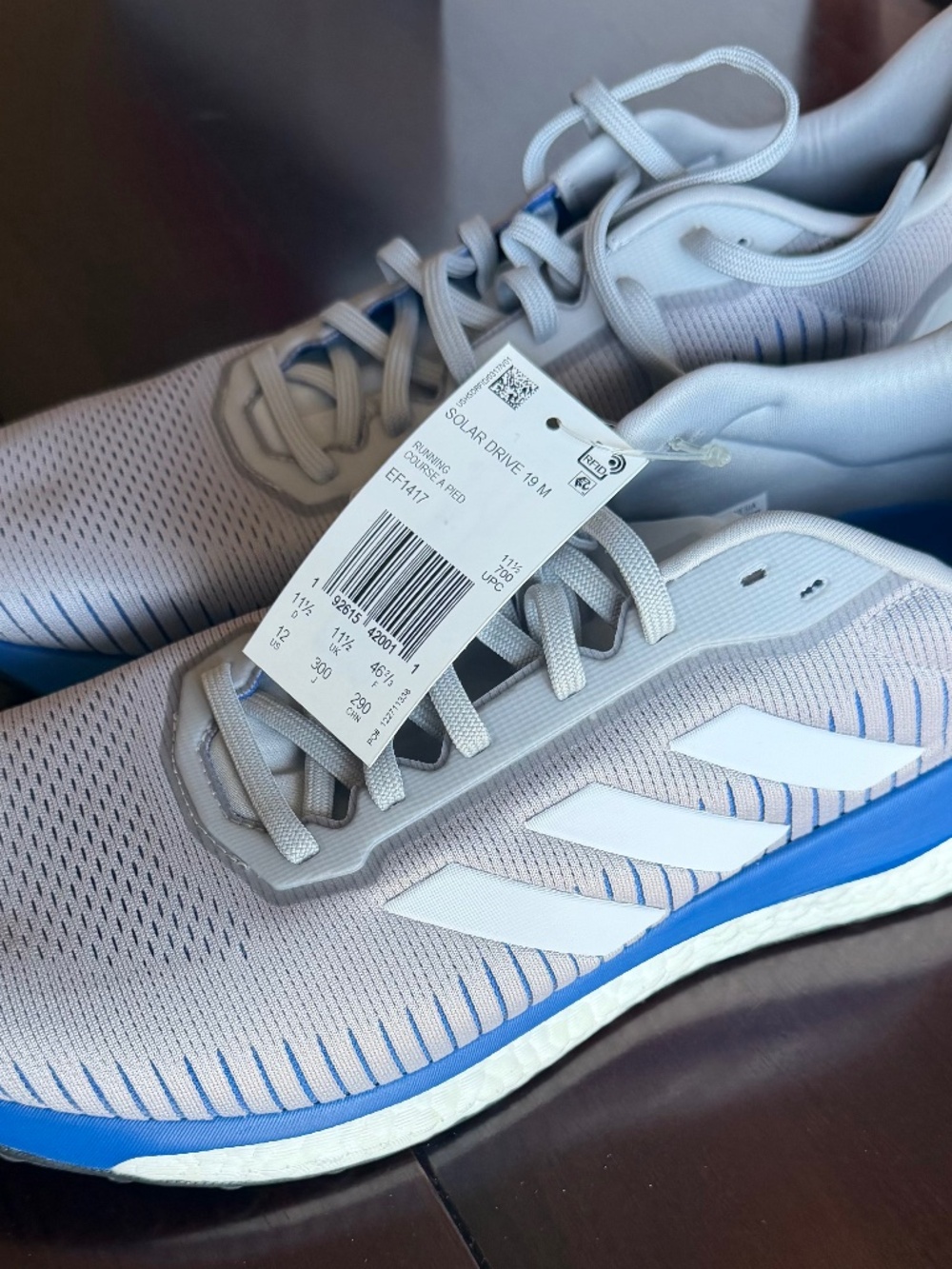 Adidas Solar Drive Men’s Running shoe Size 12 Grey